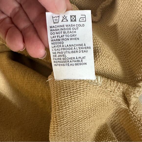 NWT Sandrine RosexFree People Collab Size XS Desir Hoodie Tan Cozy Hip Hop Trend - Picture 10 of 15